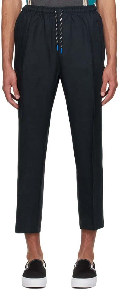 Deva States Navy Midtown Trousers In Navy Blue