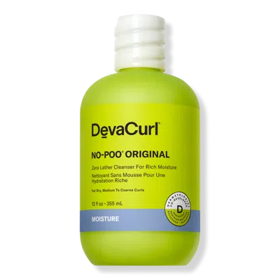 Devacurl No-poo Original Zero Lather Cleanser For Rich Moisture - 12.0 oz