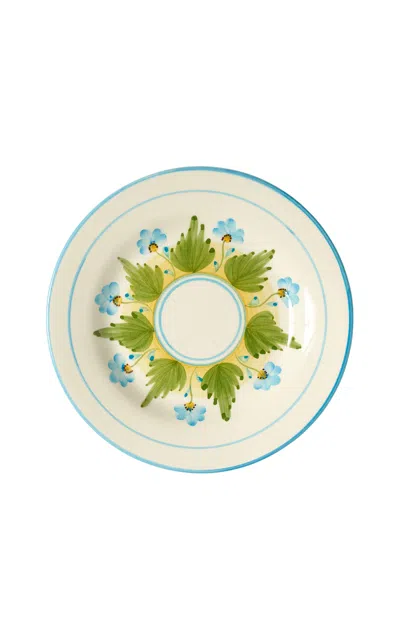 Devagar Camelia Turquoise Dessert Plate In Blue