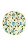 Devagar Camelia Turquoise Dinner Plate In Blue