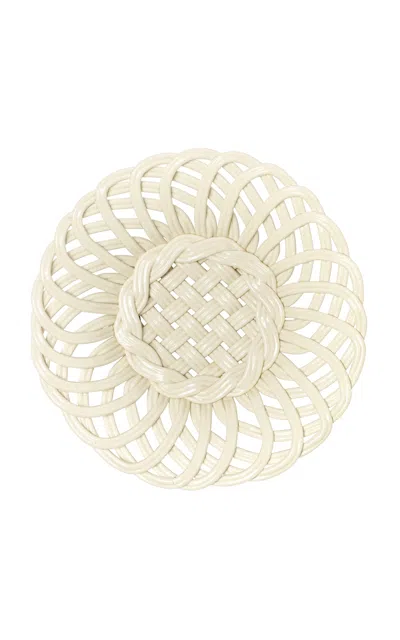 Devagar Irene Ceramic Basket In White
