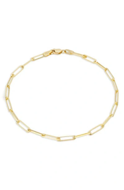 Devata 14k Gold Paperclip Chain Bracelet