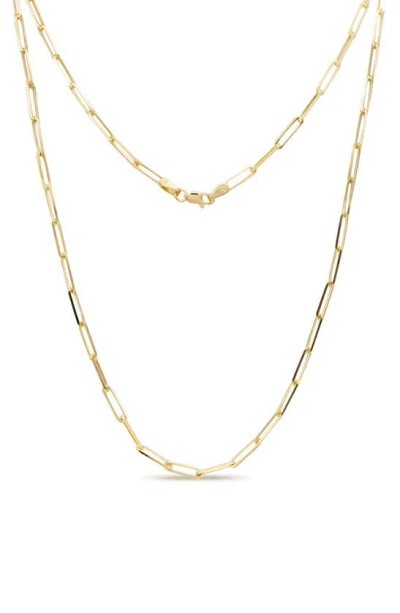 Devata 14k Gold Paperclip Chain Necklace