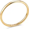 Devata 2mm Dome Forever Band Ring In Gold
