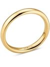 Devata 3mm Dome Forever Band Ring In Gold