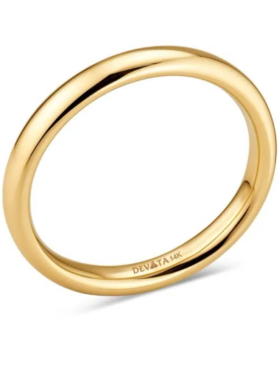 Devata 3mm Dome Forever Band Ring In Gold
