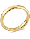 Devata 4mm Dome Forever Band Ring In Gold