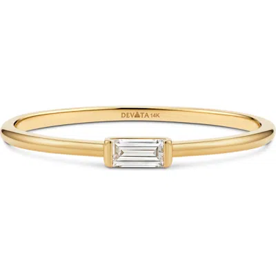 Devata Baguette Lab Grown Diamond Ring In Gold