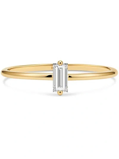 Devata Baguette Lab Grown Diamond Solitaire Ring In Transparent
