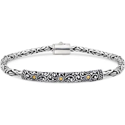 Devata Bali Filigree With Borobudur Chain Bracelet In Multi