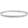 Devata Beaded Ball Bangle Bracelet In Silver
