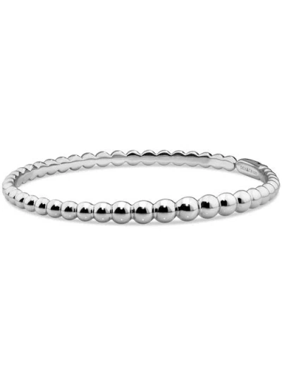 Devata Beaded Ball Bangle Bracelet In Silver