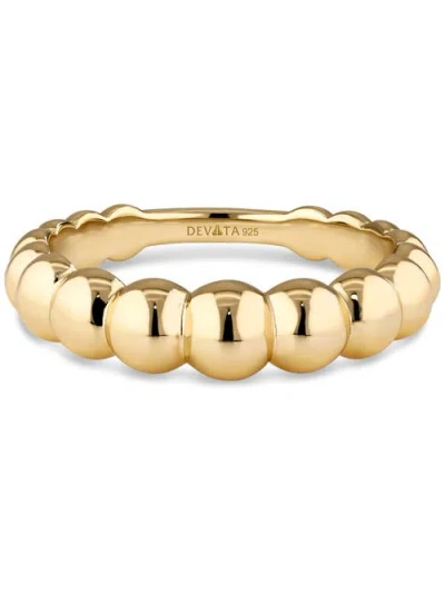 Devata Beaded Ball Ring In Gold
