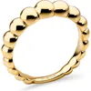 Devata Beaded Ball Textured Ring In Gold