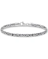Devata Borobudur Oval Chain Bracelet In Silver