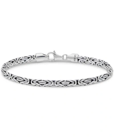 Devata Borobudur Oval Chain Bracelet In Silver