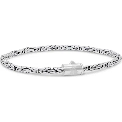 Devata Borobudur Round 3mm Chain Bracelet In Metallic