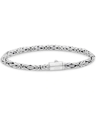 Devata Borobudur Round 4mm Chain Bracelet In Silver