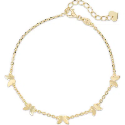 Devata Butterfly Chain Bracelet In Gold