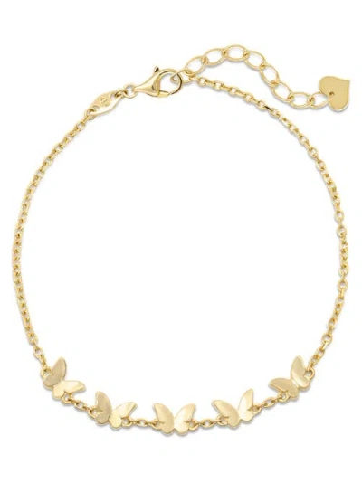 Devata Butterfly Chain Bracelet In Gold