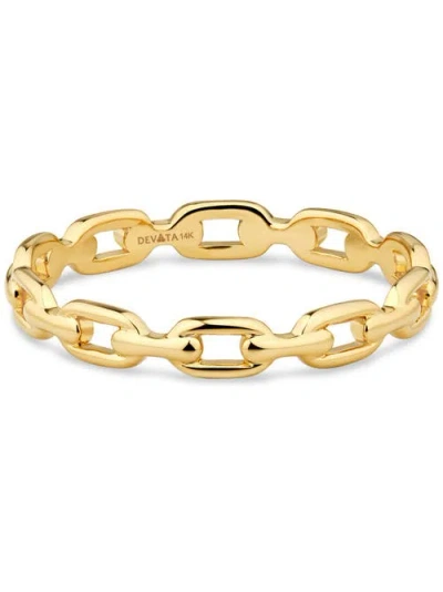 Devata Cable Link Band Ring In Gold