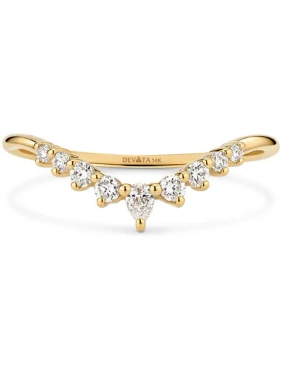 Devata Chevron Lab Grown Diamond Ring In Gold