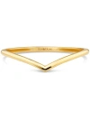 Devata Chevron Stacking Ring In Gold