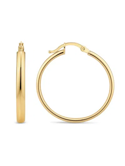 Devata Classic Oval Hoop Earrings In 14k Gold, 30mm