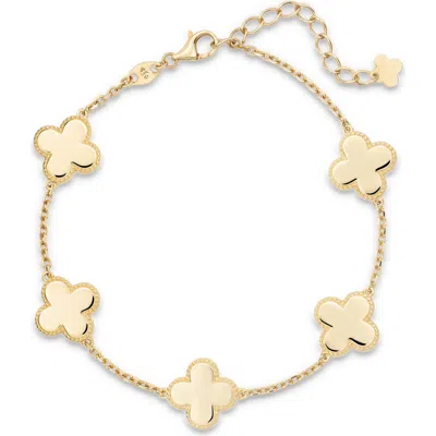 Devata Clover Chain Bracelet In Gold