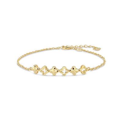 Devata Clover Chain Bracelet In Gold