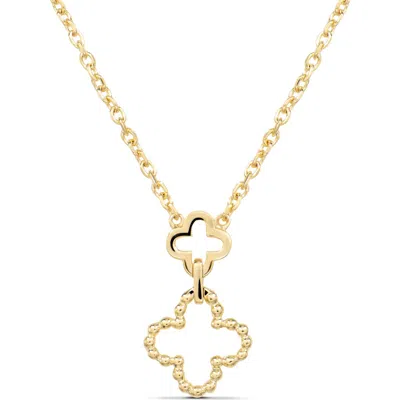 Devata Clover Chain Necklace In Gold