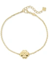 Devata Clover Heart Chain Bracelet In Gold