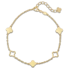 Devata Clover Link Chain Bracelet In Gold