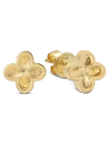 Devata Clover Stud Earrings In Gold
