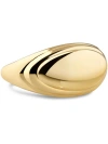 Devata Contour-lined Dome Ring In Gold