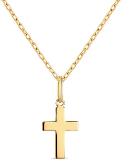 Devata Cross Pendant With Cable Chain Necklace In Gold