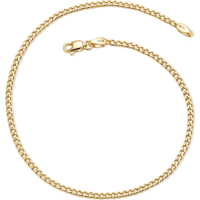 Devata Dainty Cuban Chain Bracelet In Gold