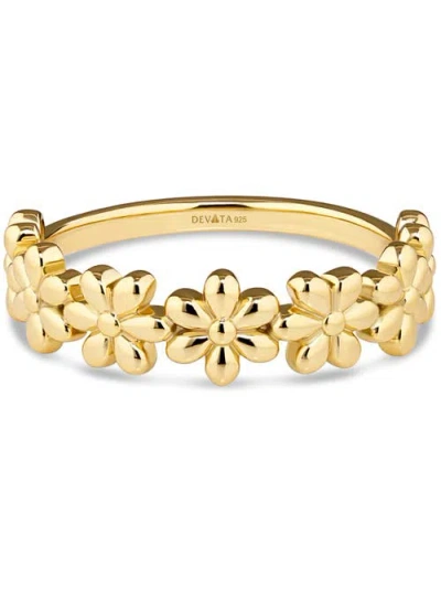 Devata Daisy Flower Ring In Gold