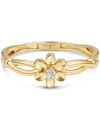 Devata Daisy Flower Ring In Gold