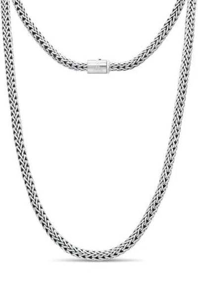 Devata Dragon Bone 5mm Chain Necklace In Silver