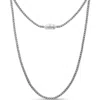Devata Dragon Bone Round 2.5mm Chain Necklace In Silver