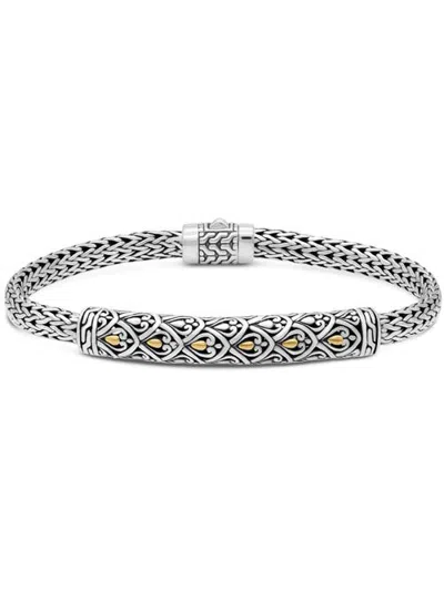 Devata Dragon Skin Dragon Bone Chain Bracelet In Silver