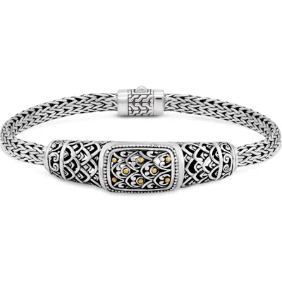 Devata Dragon Skin With Dragon Bone Chain Bracelet In Multi
