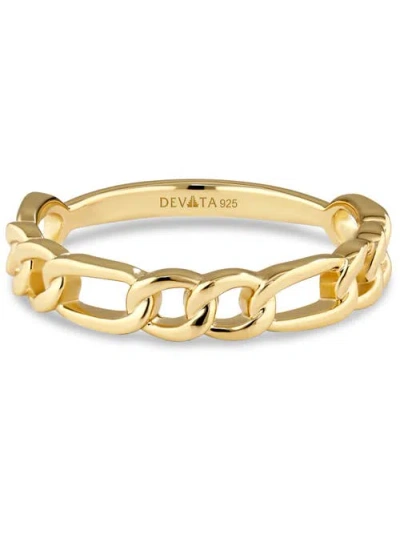 Devata Figaro Link Ring In Gold