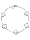 Devata Five  Clover Bracelet In Silver