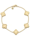 Devata Five Clover Chain Bracelet In Gold