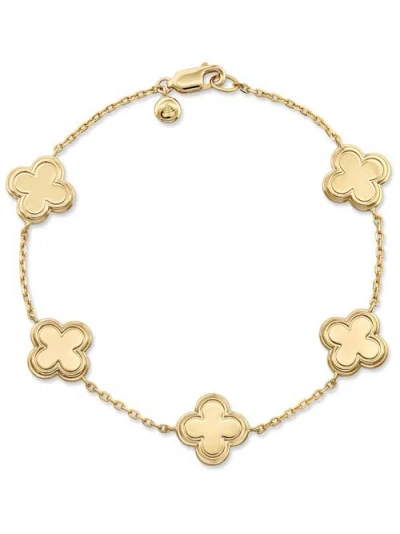 Devata Five Clover Chain Bracelet In Gold