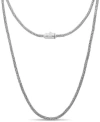 Devata Foxtail Round 2.5mm Chain Necklace In Silver