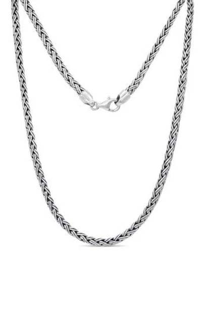 Devata Gender Inclusive Sterling Silver Paddy Oval 5mm Chain Necklace