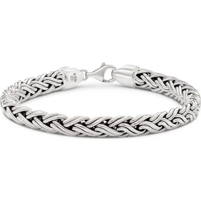 Devata Gender Inclusive Sterling Silver Paddy Oval 7mm Chain Necklace
